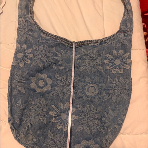 Miss Sixty Blue Floral Denim Shoulder Bag - Picture 8 of 8